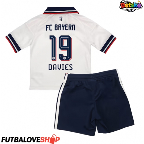 Dres Bayern Munich Alphonso Davies #19 Preč pre deti 2026-27 Krátky Rukáv (+ trenírky)